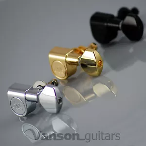 6 x NEW Wilkinson WJ07 EZ LOK Tuners for Stratocaster Telecaster Strat Tele ®* - Picture 1 of 7