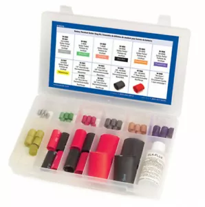 48 Piece Heat Shrink Tubing Solder Pellets Flux & Battery Terminal Kit - Picture 1 of 2