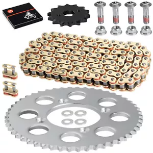 Sprocket Chain Set for Honda XR100R CRF100F 14/50 Tooth 428 X-Ring Front Rear - Picture 1 of 11