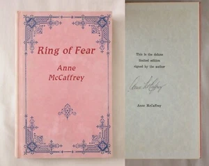 Signed 1st Ed RING OF FEAR Anne McCaffrey 1984 GOTHIC HARDCOVER BRANDYWYNE PRESS - Picture 1 of 3