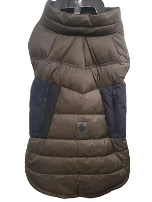 Chaqueta acolchada acolchada Pajar Puffer abrigo para perro Beau XL verde militar nueva con etiquetas Foto 1 de 4