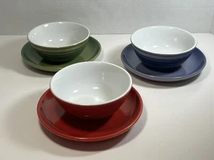 Brasserie Bowls TableTops Gallery Soup Bowls Solid Color Red Green Purple - Picture 1 of 18