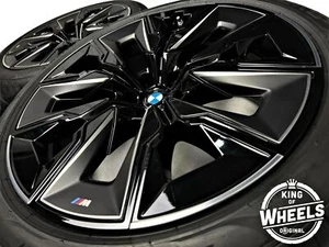 ORIGINAL BMW 21 ZOLL 7er G70 STYLING 909M FELGEN SOMMERREIFEN RDKS JET BLACK OEM - Bild 1 von 23