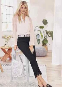 Blusa con botones de encaje Heine - Talla 18 - Nueva sin etiquetas - PVP £49 - Imagen 1 de 5