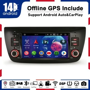 7"64GB Android 14 Car Stereo IPS Carplay GPS for Fiat Doblo 263 Opel Combo Tour - Picture 1 of 18
