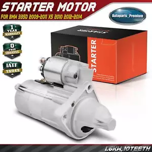 Starter Motor for BMW 335d 2009-2011 X5 2010 2012-2014 L6 3.0L 1.6KW 12V CW 10T - Picture 1 of 8