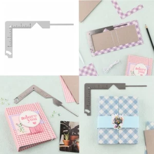 5-in-1 Book Cover Guide Stainless Steel Metal Bookbinding Cover Tool - Picture 1 of 12