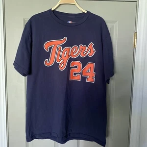 Camiseta MLB Genuina Merchadise Detroit Tigers Cabrera 24 Talla Grande Azul Algodón - Imagen 1 de 4