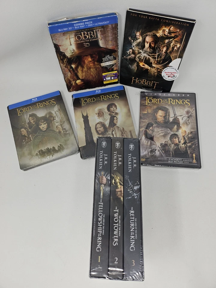 The Lord Of The Rings/The Hobbit Movie/Book LOT OF 6 (See Desc.) *Pre-Owned/New* - Image 1 of 4