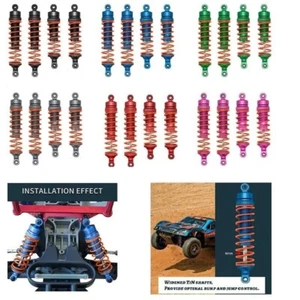 4 piezas amortiguador de metal para 1/10 radiocontrol Traxxas Slash VXL 4x4 2x4 estampida Rustler - Imagen 1 de 21