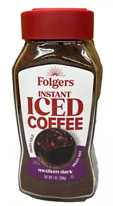 Folgers caffè freddo medio scuro istantaneo caldo o freddo 7 once - Foto 1 di 1