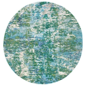 SAFAVIEH Madison Collection MAD471Y Green / Turquoise Rug - Picture 1 of 25
