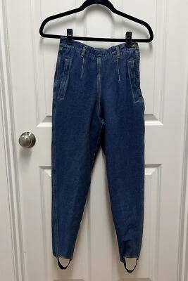 Pantalones de mezclilla de colección Lizwear cintura alta estribo talla 4P pequeños bolsillos laterales con cremallera Foto 1 de 4