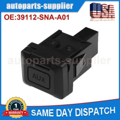 For 2006-2011 Honda Civic CRV CR-V Auxiliary Input Jack Aux Port 39112-SNA-A01 - Image 1 of 4
