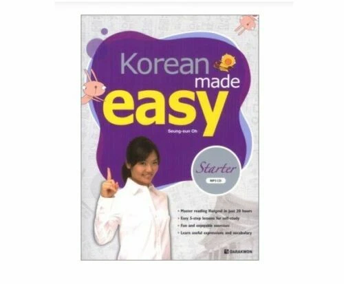 KOREAN MADE EASY STARTER LEARNING KOREAN TEXT BOOK WITH MP3 CD  - Image 1 of 1