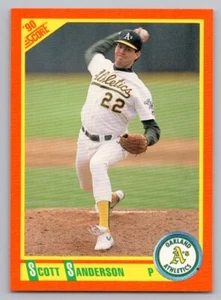 1990 Score Scott Sanderson #61T Oakland Athletics - Picture 1 of 2