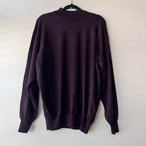 Barcelino Cellini Herren Pullover Burgunderrot Stehkragen Wolle Kaschmir Mischung Größe 52 - Bild 1 von 7