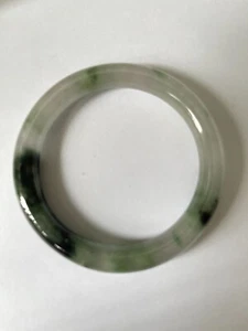 51 mm 100% Natural Green Authentic Burmese Jadeite Jade Bangle - Picture 1 of 4