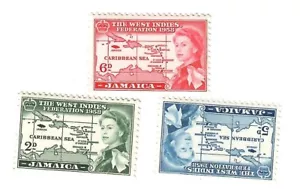Jamaica 1958 Federación del Caribe conjunto como nuevo - Imagen 1 de 1