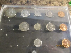 1955 MINT SET IN PLASTIC HOLDER 11 COINS MM8 - Picture 1 of 2
