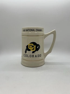 1990 Colorado Buffaloes NCAA Football National Champions Vintage Beer Stein Mug - Image 1 of 4