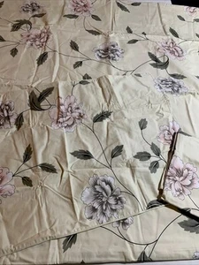 Softta  Luxury 3-Piece Duvet Cover Set, Queen, Buttery Yellow Satin Peony - Picture 1 of 5