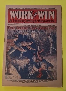 Work and Win #1350 New York October 17th 1924 A Week In The Crystal Caves (Pulp) - Picture 1 of 3