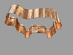 Schaf Lamm Kupfer Ausstecher 4,75" lang mal 1 1/8" schwer - Bild 1 von 4