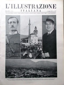 L'Illustrazione Italiana del 2 Maggio 1937 Pirandello Giotto Assedio Bilbao Duce - Picture 1 of 1