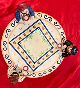 JÜDISCHES PASSOVER Seder 12 Zoll Platte 3 Diners Lotus 1999 - Bild 1 von 8