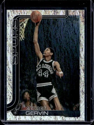 Lámina holográfica Topps George Gervin #265 Spurs 2025-26 Foto 1 de 2