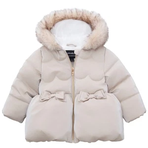 Rokka&Rolla Abrigo de Invierno Brillante para Niñas Pequeñas Mini Chaqueta Forrada de Piel para Niños - Imagen 1 de 18