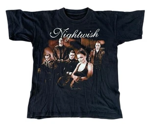 Vintage Nightwish Metal Band Graphic T-Shirt Black Size Large - Picture 1 of 4