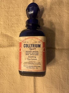 Wyeth's Collyrium Lozione Occhi Lenitiva - 6 FL. OZ. - Bottiglia vintage - Foto 1 di 7