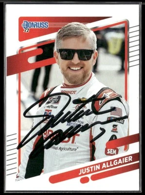 Signed 2022 Donruss #103 Justin Allgaier IP Auto - Image 1 of 2