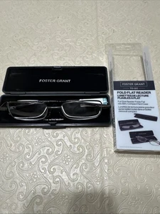 Foster Grant Fold Flat Herren Lesebrille mit Etui 2,75 - Bild 1 von 5