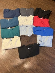 Lot of 13 Cherokee Workwear Mens 2XL Scrub Tops style 4876 - Picture 1 of 5