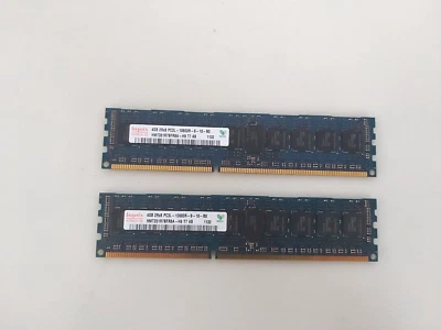8GB (2X4GB) Hynix 2Rx8 PC3L-10600R HMT351R7BFR8A-H9  Server Memory - Image 1 of 3