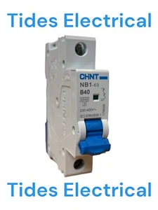 Chint MCB 40 Amp Tipo B 40A Interruttore Monopolare B40 NB1-63H - Foto 1 di 2