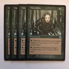 Narcissism 4X - MTG Torment - Enchantment - Uncommon - LP Playset X4