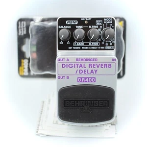 Behringer DR400 Digital Reverb Delay With Original Box Effect Pedal S1102582534 - Picture 1 of 11
