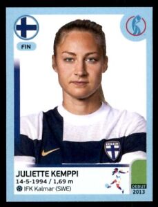 Panini Women's Euros 2022 Sticker - Juliette Kemppi Finland No. 195