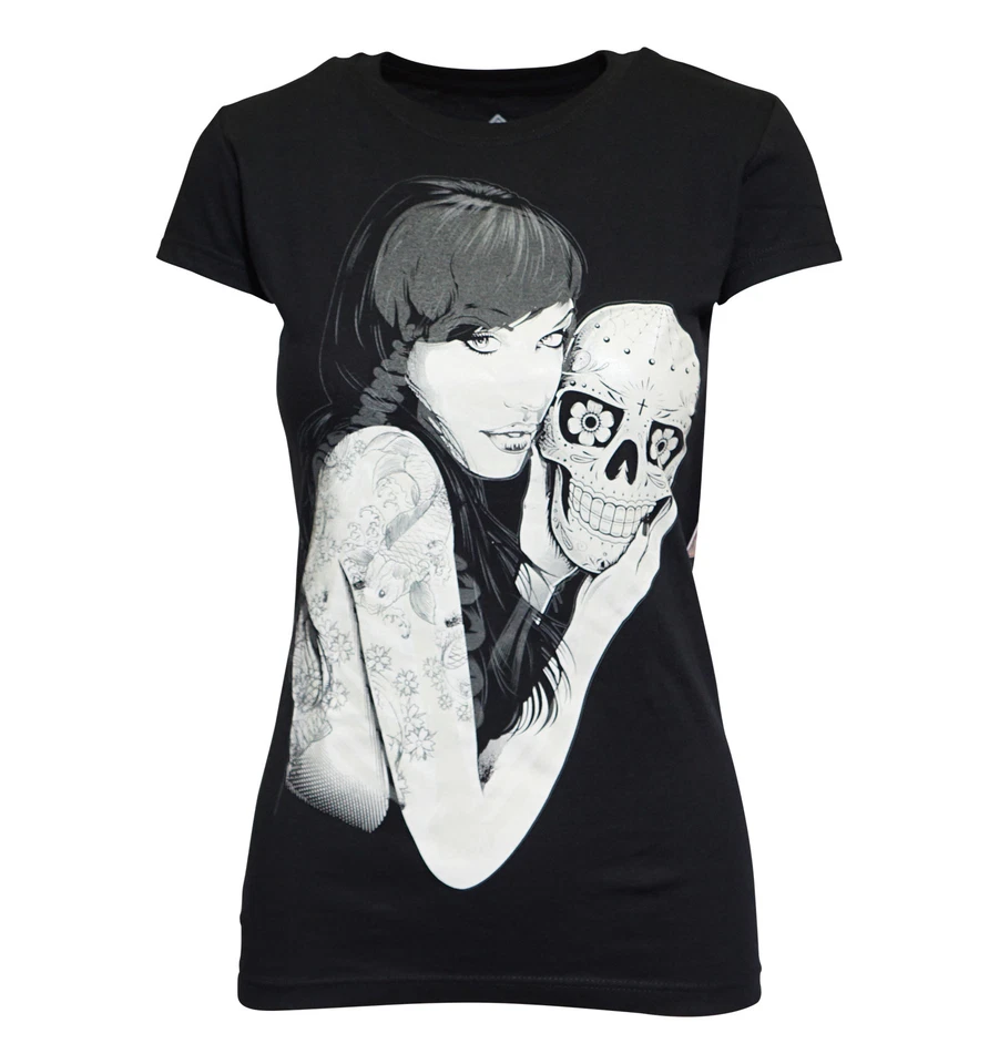 IRON FIST T SHIRT CHECK YOUR HEAD LADIES TEE - Image 1 of 1