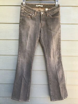 Pantalones de mezclilla para mujer Sergio Valente vintage años 70 80 talla 29 negros lavado medio acampanados tiro alto Foto 1 de 4