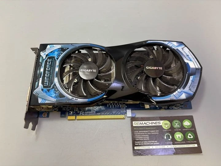 GIGABYTE ATI Radeon HD 6850 1GB Graphics Card GV-R685OC-1GD PCIe x16 - Image 1 of 4