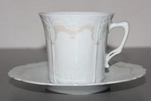 Tirschenreuth/Hutschenreuther Veronique lachsfarben Kaffeegedeck 2-teilig - Bild 1 von 4