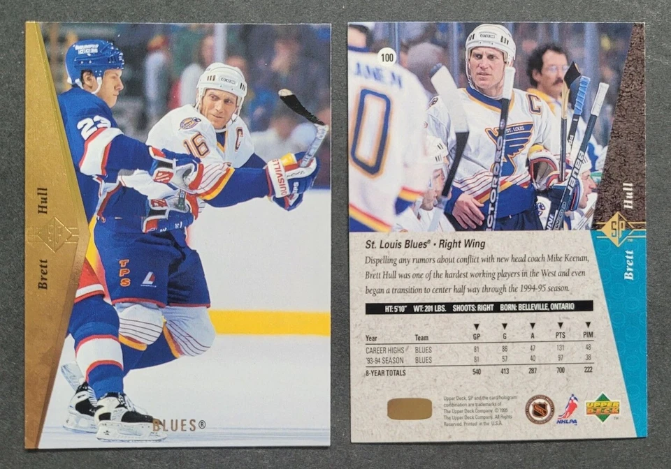 BRETT HULL Cards You Pick 1990 to 2002 Score Leaf UD Select SP Pacific ICE Elite - Image 1 of 1