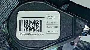 Genuine New Fiat Ducato Drivers/Passenger Seatbelt 2015 to present7779,7778,2923 - Picture 1 of 3