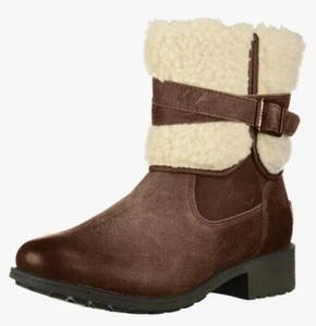 UGG BLAYRE III Women’s Size 5M Leather Sheepskin Buckle Boots MSRP $200 - Picture 1 of 10