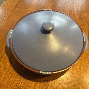 Dansk MESA Sky Blue 2-Quart Round Covered Casserole 9 1/2" Portugal - Picture 1 of 6